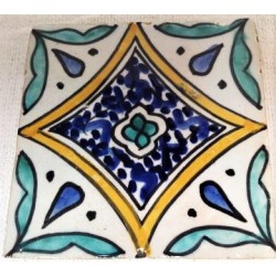 Hand painted tile 4" x 4"
