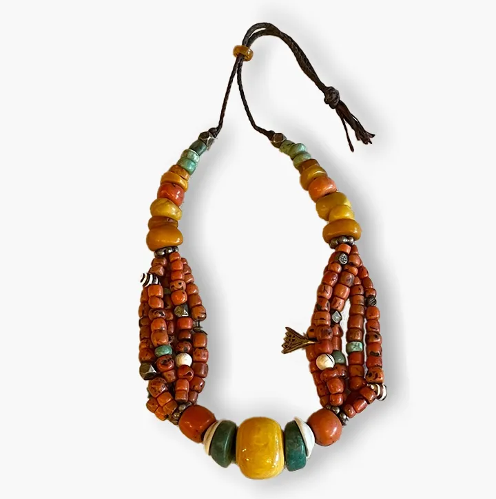 Amber/coral Necklace
